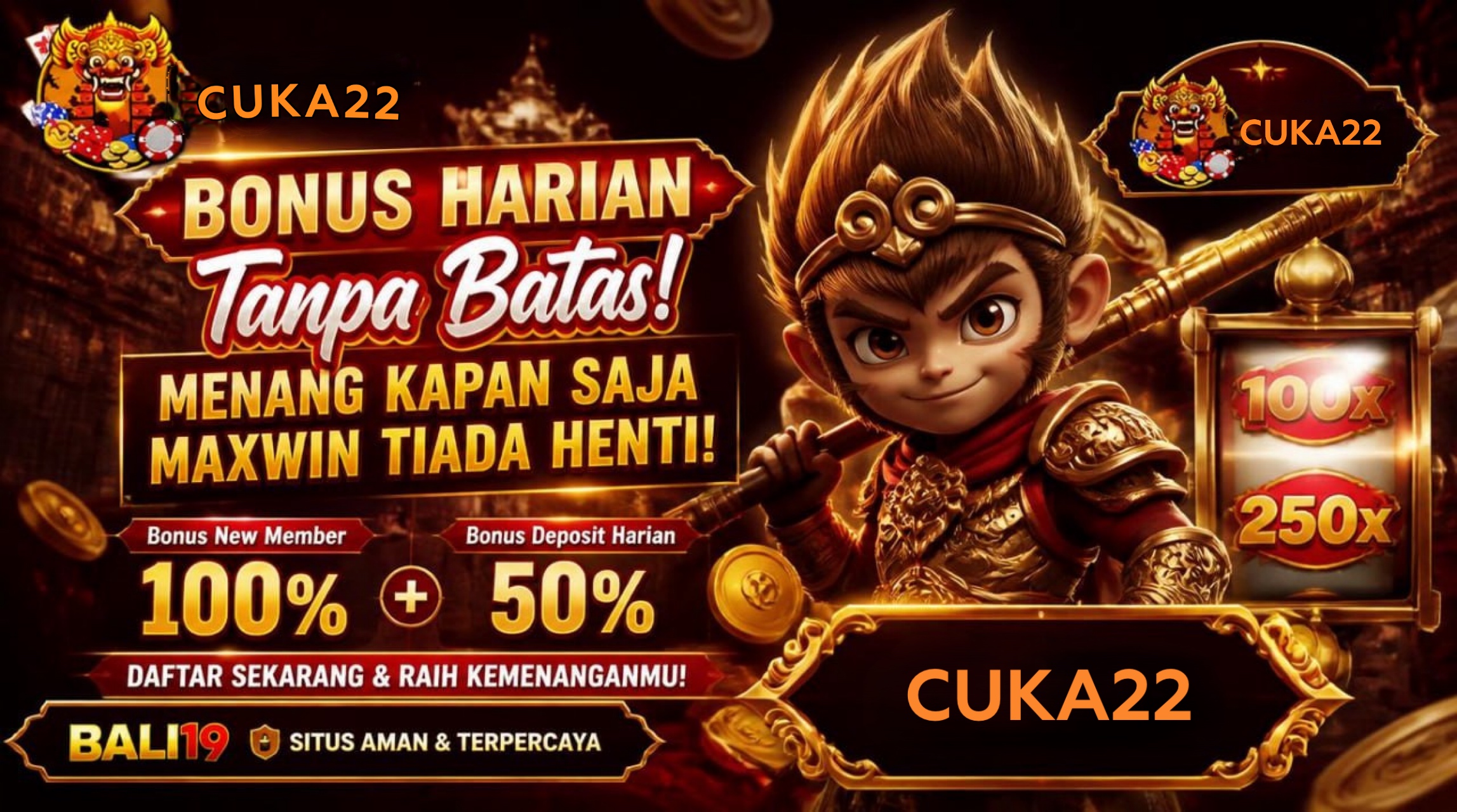 BONUS HARIAN 50%